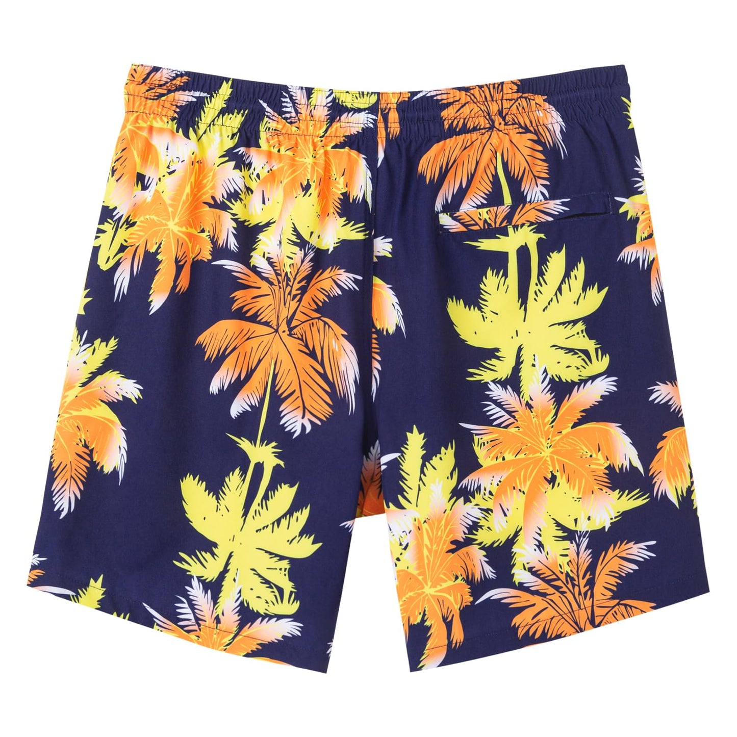 SURF CUZ Mens Swim Trunks with Compression Liner Quick Dry Swim Shorts 7" Swimming Trunks Stretch Bathing Suit Zipper Pockets,05 Sunshine Palmetto,XL