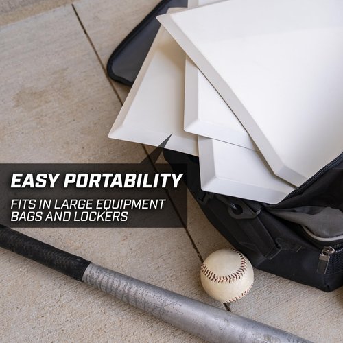 GoSports Baseball & Softball 4 Piece Premium Base Set - Heavy-Duty for Athletes