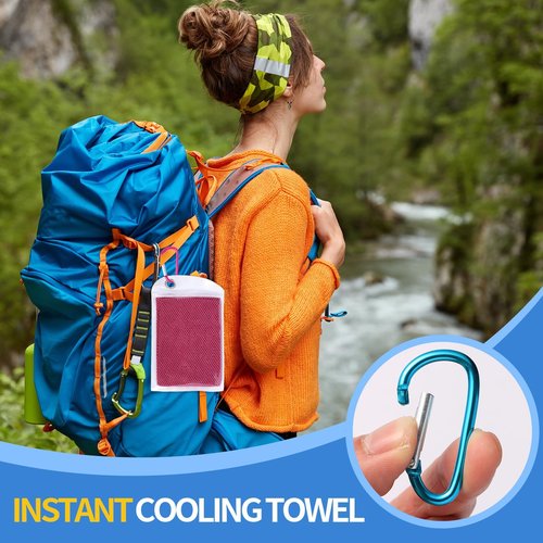 TIANMENSHAN Cooling Towels for Neck, 5 Pack Sweat Towel, （40" X 12"） Gym Towels for Men and Women, Hot Yoga Towels, Cooling Towel for Running Sport Golf