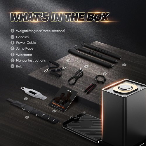 SR3 Pro Smart Home Gym Equipment,Portable Cable Machine for Home Workout ,Max 180lbs Resistance All-in-One Full Body Strength Trainer with Ambient Light
