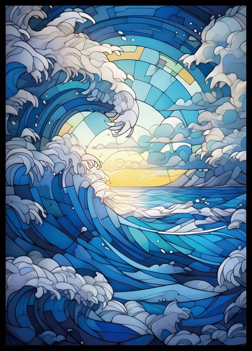 MTG Card Sleeves - Island - Ultra Clear Front & Matte Finish Back, 100 Count Standard Size Matte Art Sleeve for Magic The Gathering
