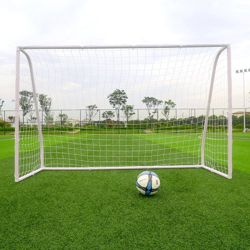 Ktaxon Soccer Goal 6x4/8x6 Portable Soccer Nets, Easy to Assemble PVC Frame, Design for Backyard Practice and Fun for Teens & Adults, Waterproof Outdoor Training Football Goals (8x6)