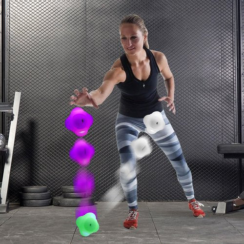 SYWAN Smart Reaction Ball, Reflex Ball with Random Light Color Change, Intelligent Agility Training, Rechargeable, High Elasticity Silicone