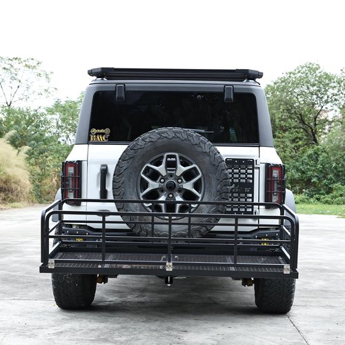 750 Lbs Folding Hitch Mount Cargo Carrier - Hitch-Mounted Cargo Basket，Rear Luggage Carrier for 2" Receiver, Heavy-Duty Luggage Storage for SUV, RV, Truck, and Trailer