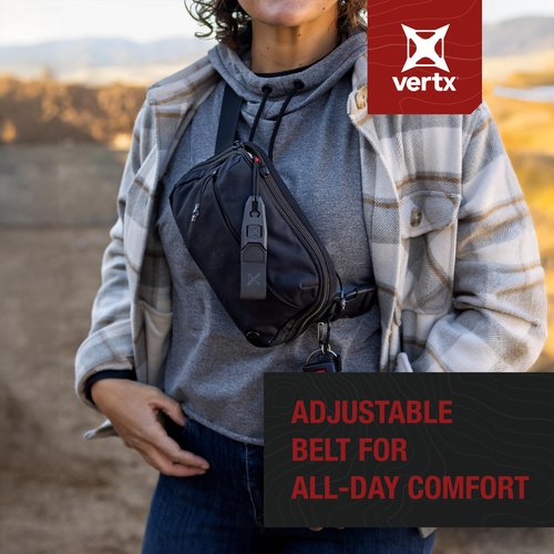 Vertx Everyday Fanny Pack 2.0, CCW Tactical Concealed Carry Waist Bag for Men and Women, Travel, Work, Outdoor, EDC Gear, It's Black