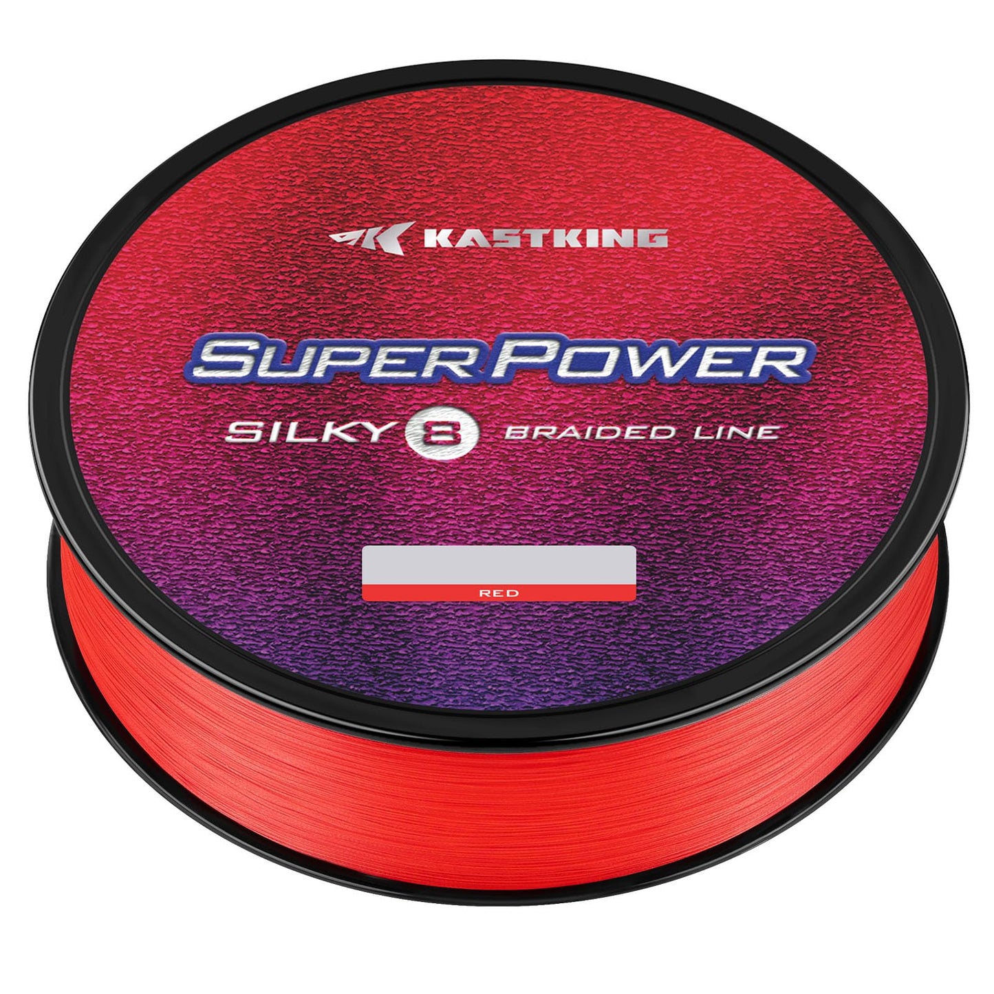 KastKing Superpower Silky8 Braided Fishing Line, Red, 8 Strands, 40 LB, 150 Yds