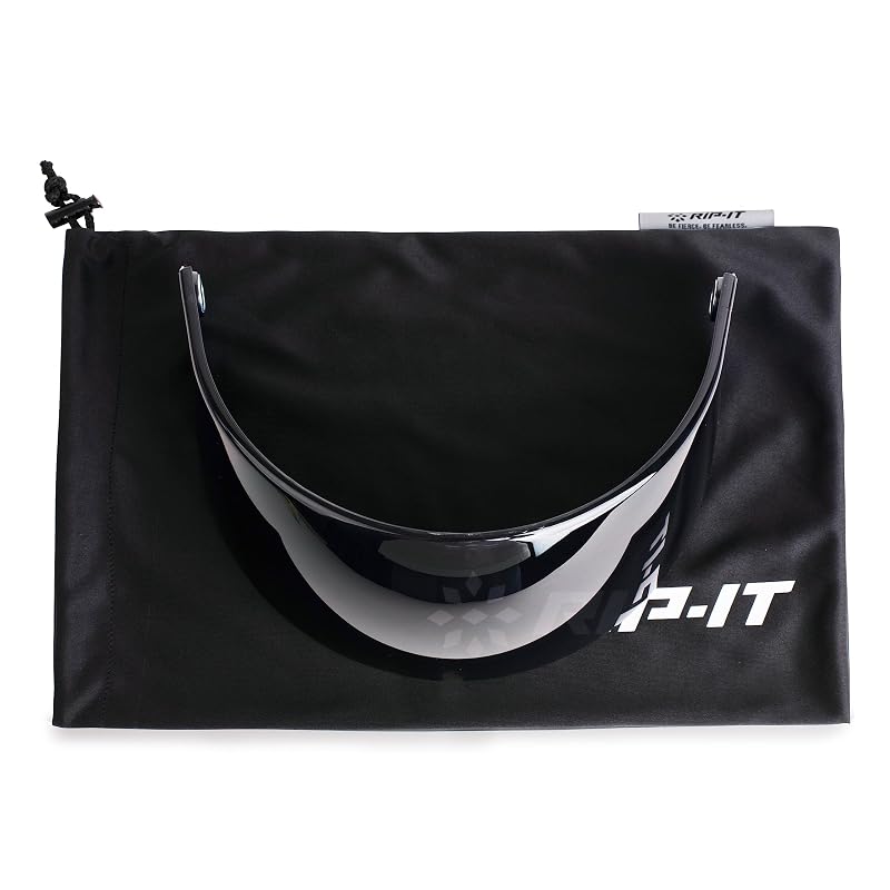 RIP-IT Softball Visor Shield for Fielder’s Masks - Lightweight Smoke Grey