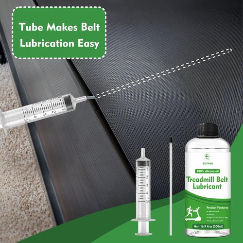 EIGTWEN 500ml Treadmill Lubricant for Belt, 100% Silicone Treadmill Oil, High Temperature Resistant Stable Treadmill Belt Lubricant, Treadmill Lube Suitable for Most Types of Treadmills