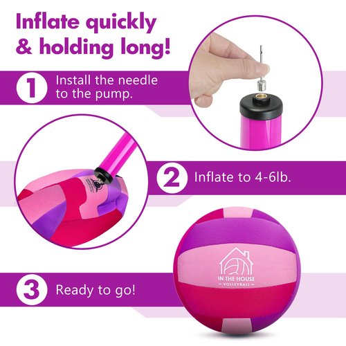AceVernine Softy Volleyball, Indoor Volleyballs for Inside House and Yard, Safe and Silent Volleyball for Girls Kids Youth Beginners Trainer Birthday Christmas Easter Gifts