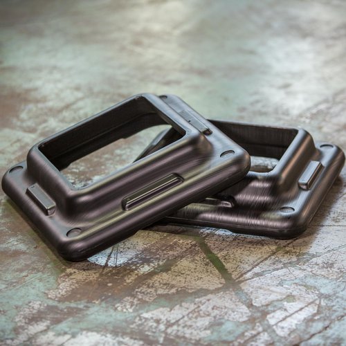 The Step (Made in the USA) Original Health Club Aerobic Step Risers in Black for Use with The Step Aerobic Platform ??Health Club Size (2 count)