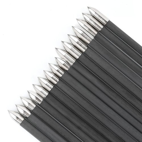 ZSHJGJR 24pcs Archery Insert Arrow Points 4.2mm 60/80/100/120grain Insert Arrowheads Arrow Tips Glue in Arrow Shaft Archery DIY Hunting Arrow Field Points (60 Grain, 4.2 * 6.0mm)