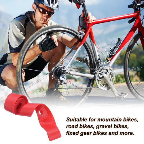 HARFINGTON 2pcs Bicycle Rim Strip 26" x 20mm PVC Bike Tire Liner Bicycle Wheel Rim Tape Inner Tube Tape Anti-Scratched Guard Cushion Pad Protector for Road MTB Mountain Bike