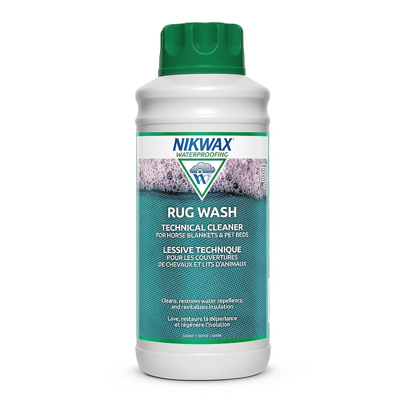 Nikwax Rug Wash 1L (33.8 fl oz) - Keeps Horse Blankets & Pet Beds Dry & Repaired