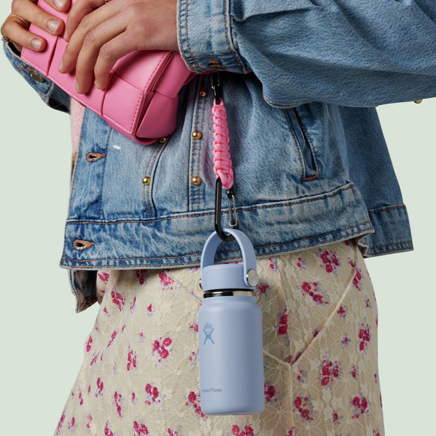 Hydro Flask Micro Bottle - Insulated Mini Leak Proof Flask for Purse or Pocket in 6.7 Oz Reef Pink