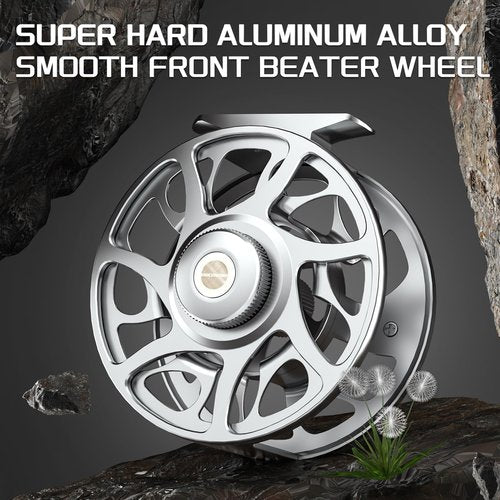 Ashconfish Fly Fishing Reel CNC-Machined Aluminum Alloy Fly Reel with 2+1BB Anti-Corrosion Bearings Ultra-Smooth Drag System & Ergonomic Design for Ultimate Performance (5/7)