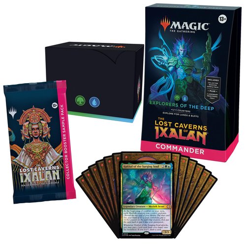 Magic: The Gathering The Lost Caverns of Ixalan Commander Deck Bundle – Includes All 4 Decks (Ahoy Mateys, Blood Rites, Explorers of The Deep, Veloci-ramp-tor)