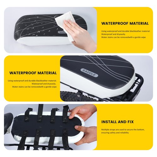 Bicycle Manned Cushion Bike Rear Seat Child Bike Seat Bicycle Back Shelf Back Cushion Bicycle Rear Saddle Mountain Carrier Children