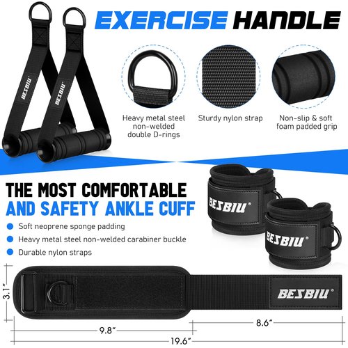 Pilates Bar Kit with Resistance Bands for Working Out, 210lbs Heavy Resistance Bands with Handles, Pilates Equipment with Resistance Band Bar for Men Women, Home Gym Full Body Workout Equipment