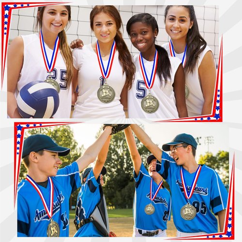 Quelay 30 Pcs 2'' Gold Medals for Awards,Winner Encourage Team Participation for Kids Adults Trophy Award Prize Gift Competitions Graduation Party(Teamwork)