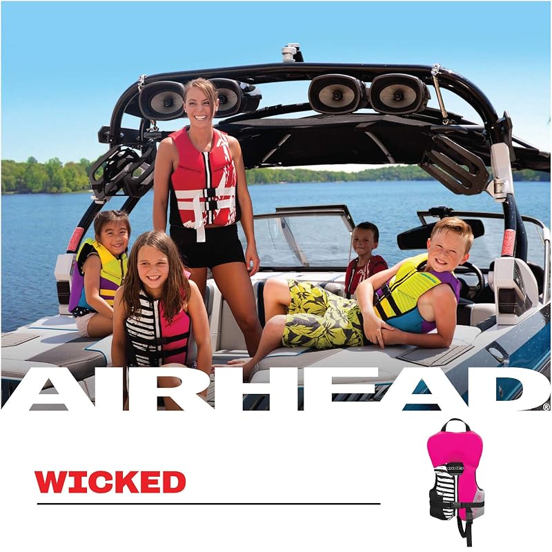 Airhead Wicked Kwik-Dry NeoLite Life Jacket Infant (Under 30 Lbs) - USCG Approved PFD for Kids