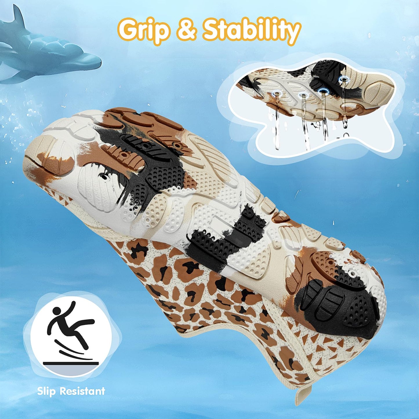 ATHMILE Kids Water Shoes Boys Girls Water Shoes Barefoot Summer Shoes