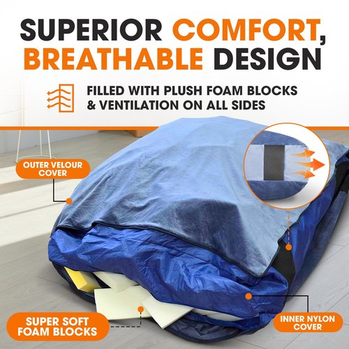 Cheer Collection Crash Pad - Crash Pads for Kids Sensory with Washable Cover - Sensory Room Must Haves - Crash Mat (3' x 4' FT)