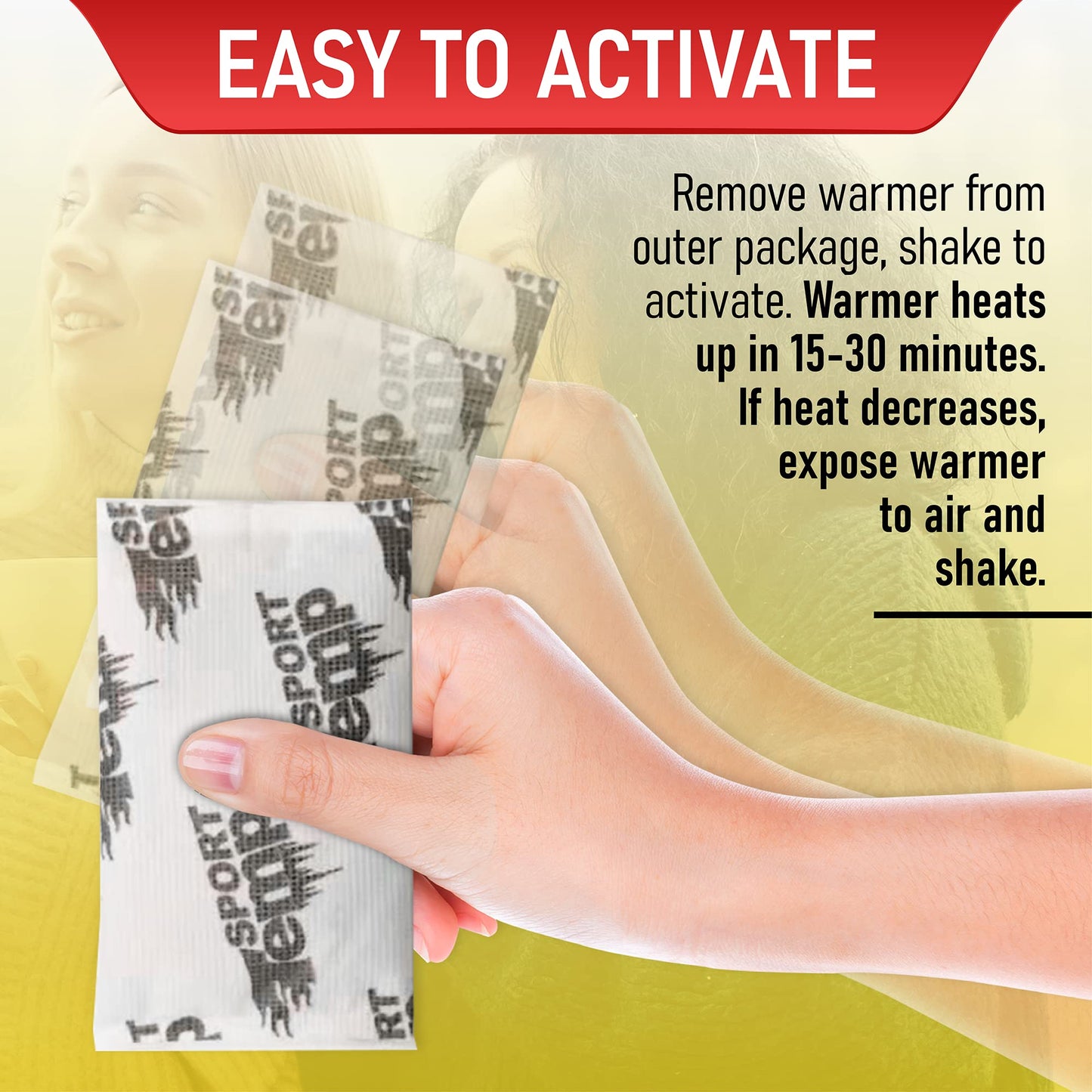 Hand & Toe Warmers - Variety Pack, 30 Pairs Hand Warmers, 10 Pairs Toe Warmers With Adhesive - Safe, Easy, All Natural - Air Activated, Body, Hands & Toes -Odorless Hot Hand & Toe Warmer - Sport Temp