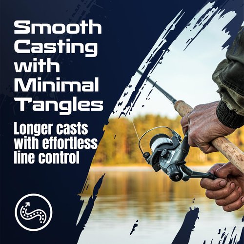 Reaction Tackle Braided in The USA Fishing Line- 8 Strand- Blue Camo 50/300