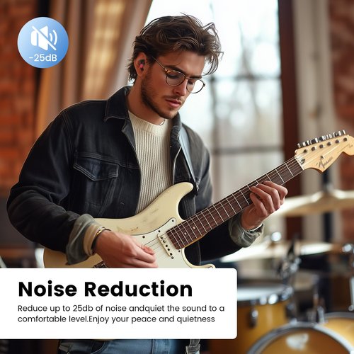 Ear Plugs for Noise Reduction - Silicone Earplugs for Sleeping, Snoring, Travel & Hearing Protection