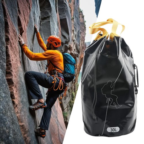 Tree Climbing Rope Bag - Rock Climbing Backpack | Utility Gear Rope Organizer | Professional Heavy Duty Weather Resistant High Tensile Non Slip Backpack for Tree Arborist Work Camping Hiking Outdoor