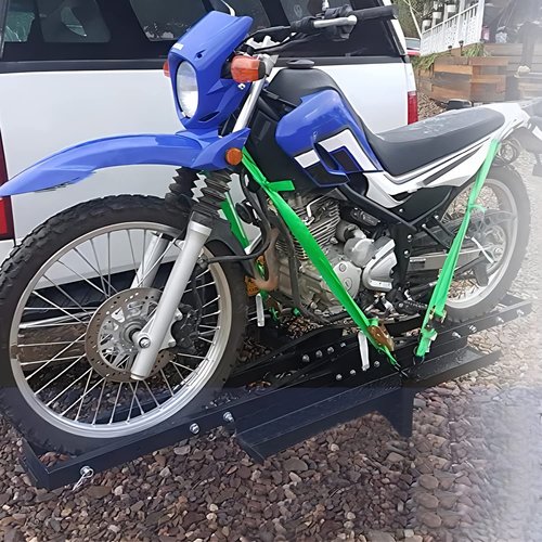 EGO BIKE 600LBS Steel Motorcycle Scooter Dirtbike Carrier Hauler Hitch Mount Rack Ramp Anti Tilt