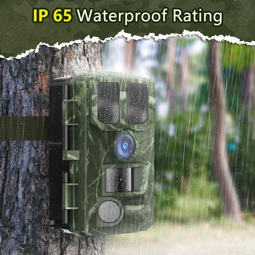 BoxLegend Trail Camera WiFi 4K 48MP Game Cameras with Night Vision Motion Activated Waterproof IP65 Trail Cam 32G SD Card 0.2s Trigger Time 120° Wide-Angle for Outdoor Wildlife Detection, Monitoring