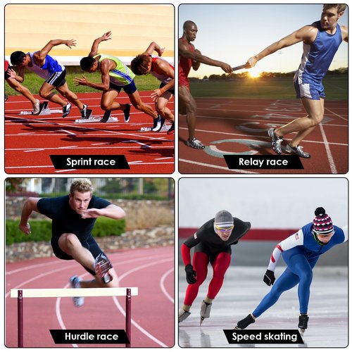 36CM X 24CM Adhesive 1-9 Hip Numbers for Track and Field Race Hip Numbers Hip Tag Stickers Lane Number Sticker Waterproof for Running Speed Skating