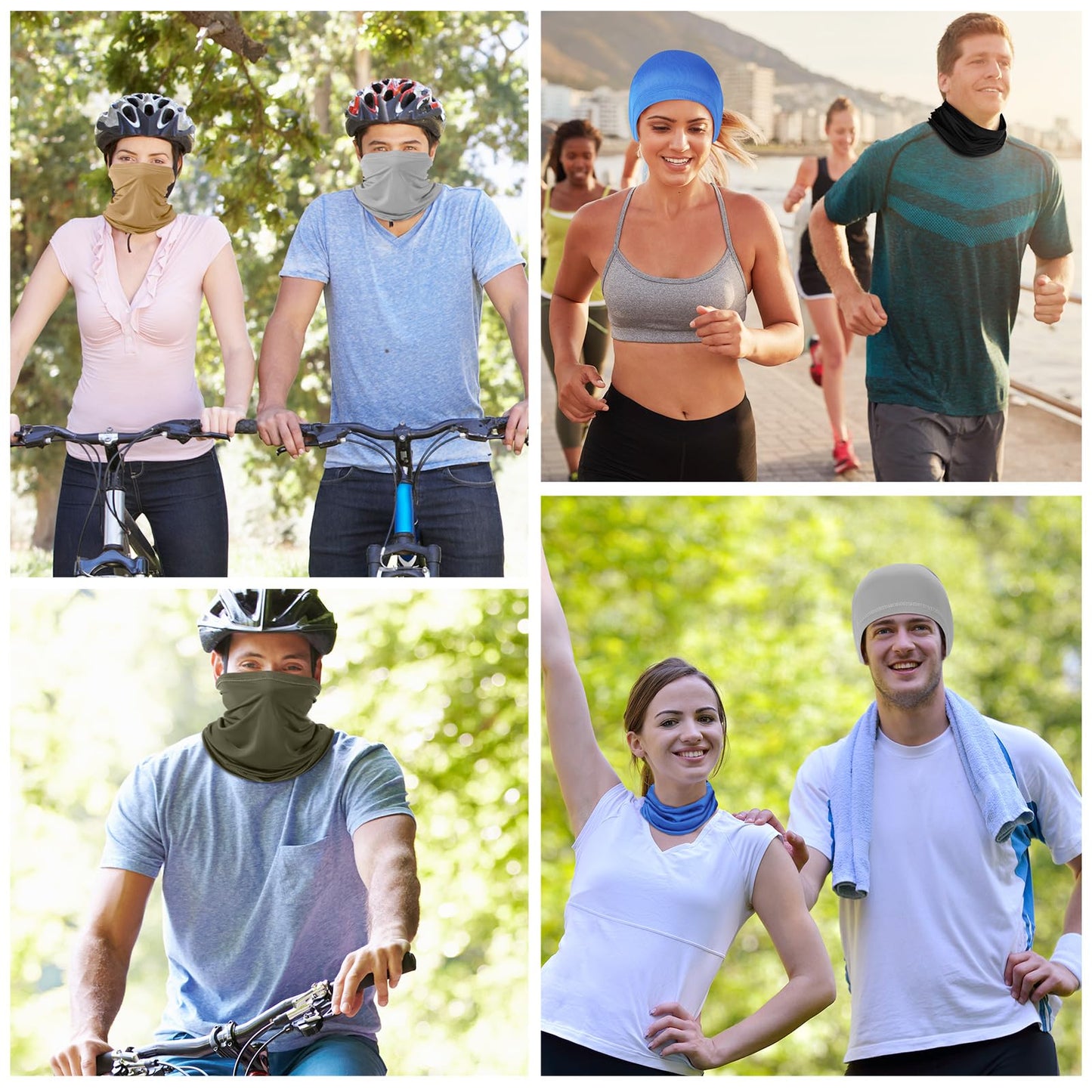 Geyoga Summer UV Protection Cooling Neck Gaiter,Coyote Color,6 Pcs