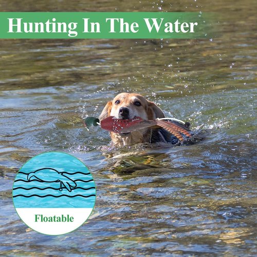 FIONUPI 2Pcs/3Pcs Duck Dummy Dog Pheasant Toy for Outdoor Training Tools Duck Bumper Retriever Dead Dummy Floating Mallard Recognition Trainers Toy (2)