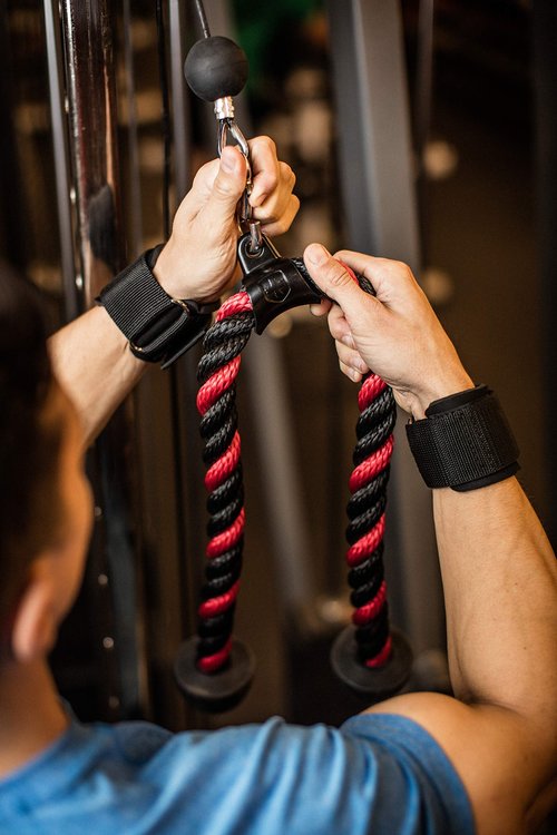 Harbinger 373000 Tricep Rope, Black, 36 Inch