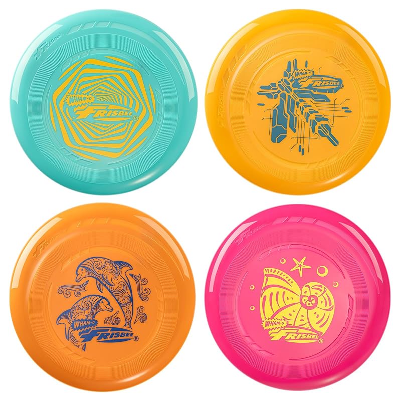 Wham-O Frisbee Go Flying Disc 9 Inch 70g - 4 Pack + 9 Inch Variation V1234-4PACK+9 Inch