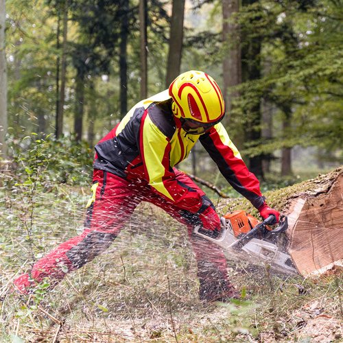 Protos GmbH Integral Arborist Helmet - Hi-Viz Yellow & Carbon