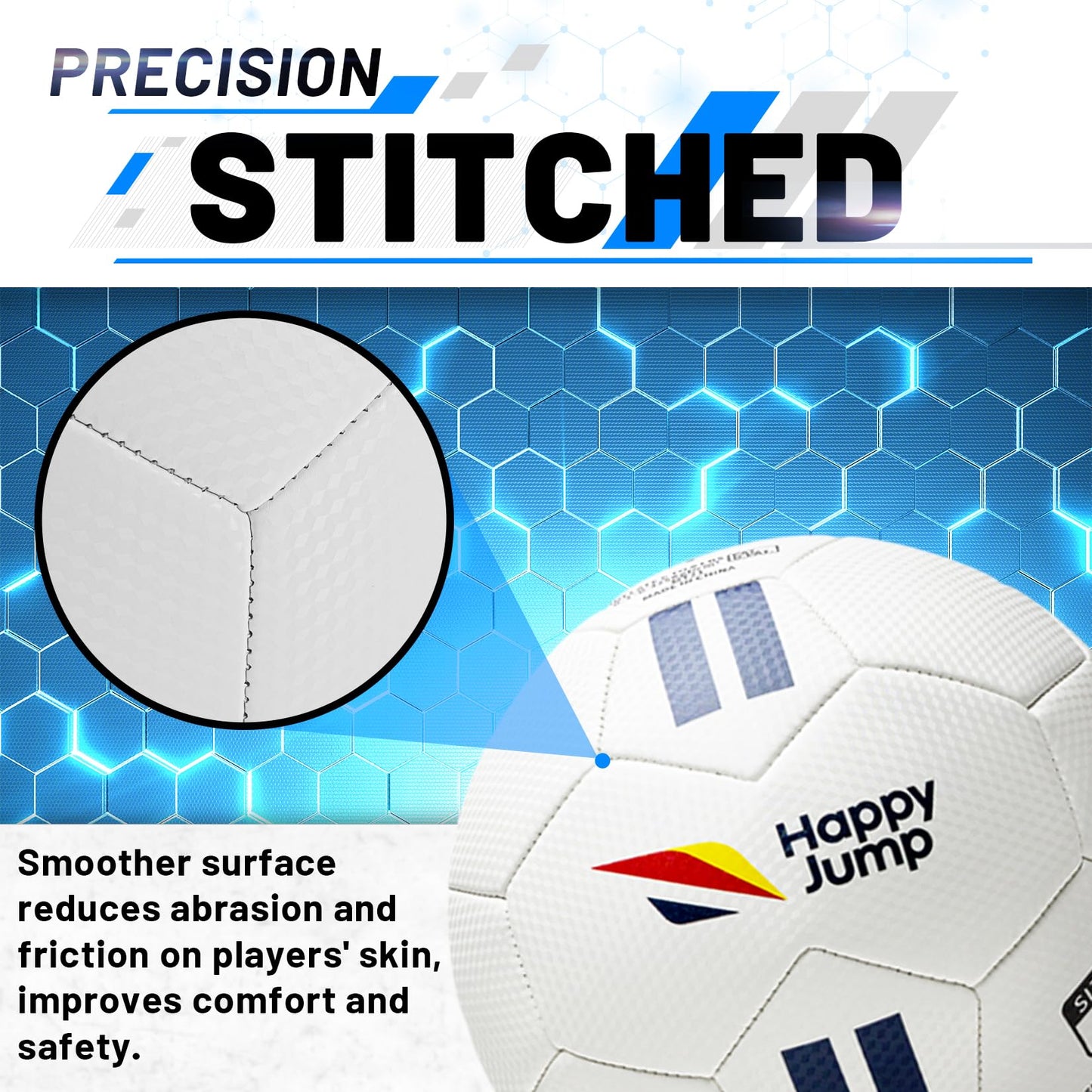 Happy Jump Soccer Ball Size 4 for Youth Training