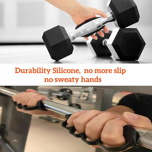 Brevynx Anti-Slip Workout Fitness Grips Pad for Weightlifting, Powerlifting and Calisthenics, Alternative to Workout Gloves, No More Sweaty Gym Gloves (Black)