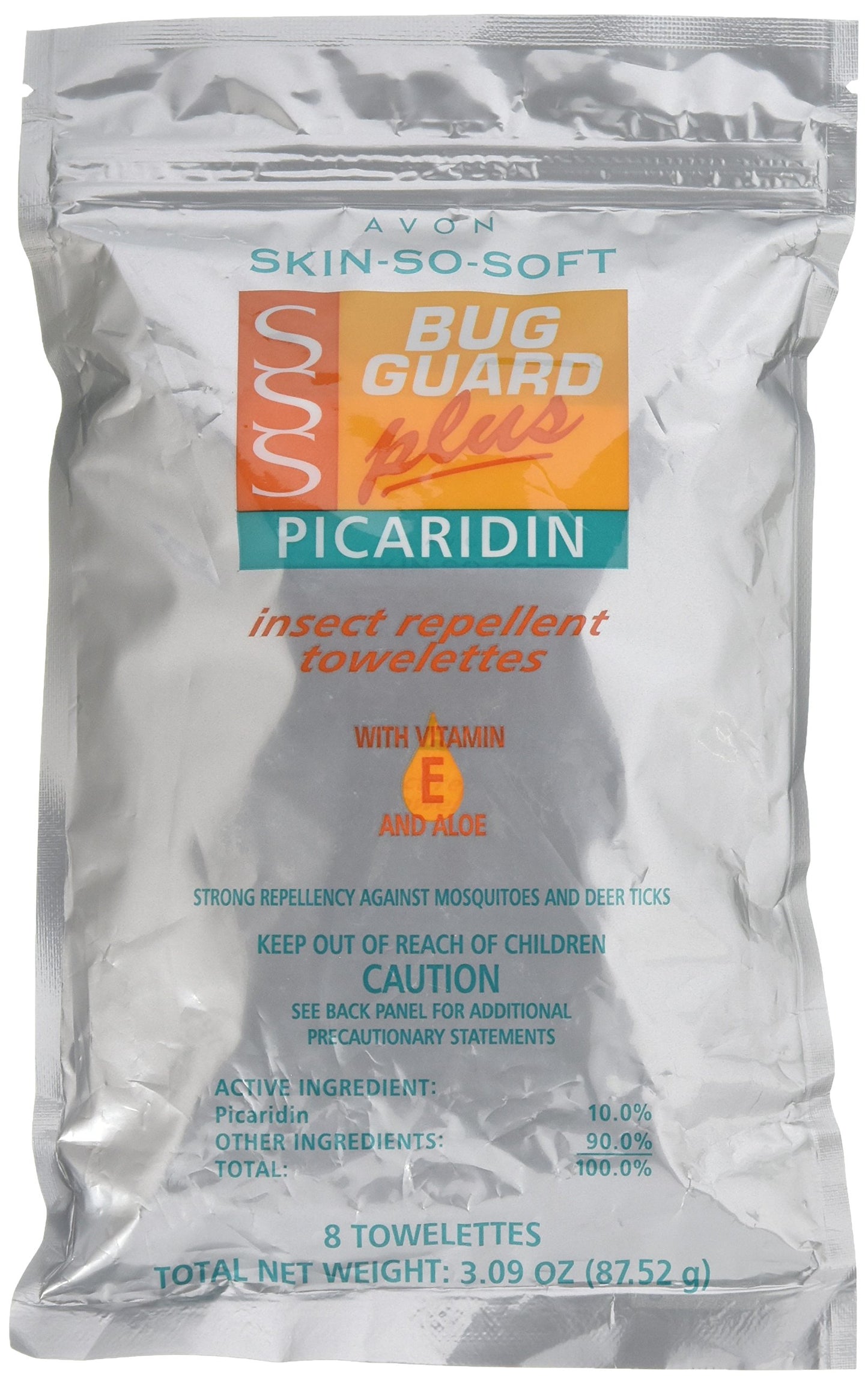 Avon Skin So Soft Bug Guard Plus Picaridin Towelettes (8 Count) — DEET-Free Bug & Insect Repellent for Travel — Protects Against Deer Ticks, Gnats, No-Seeums, Sand Flies & Biting Midges