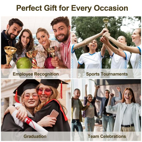 Emoragifou 8.66 x 5.12??Custom Crystal Trophy Award, Personalized Engraved Crystal Award Plaque with Your Logo/Emblem/Text, Customized Awards and Trophies for Corporate Events, Sports, Games Nights