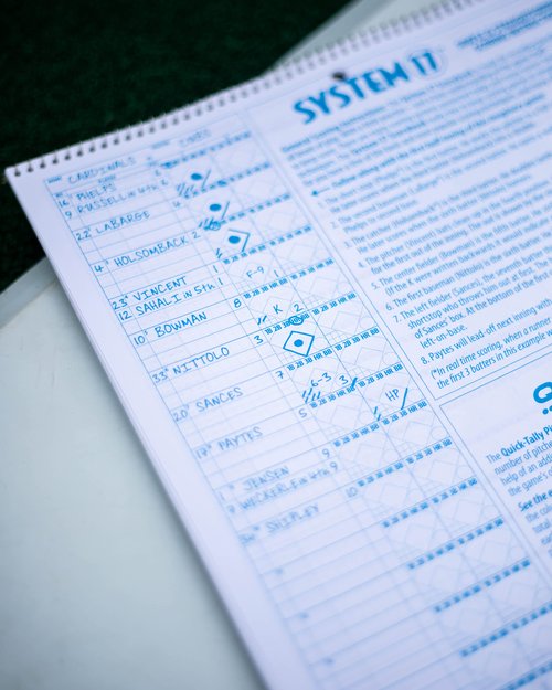 Rawlings | SYSTEM-17 Deluxe System Baseball/Softball Scorebook | Extra-Large 11"x14"