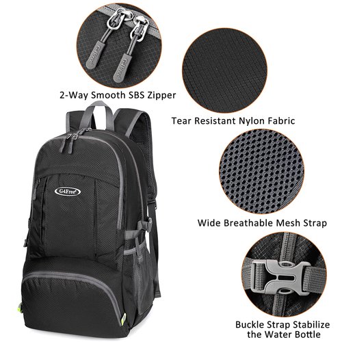 G4Free 40L Lightweight Packable Hiking Backpack, Waterproof Travel Daypack
