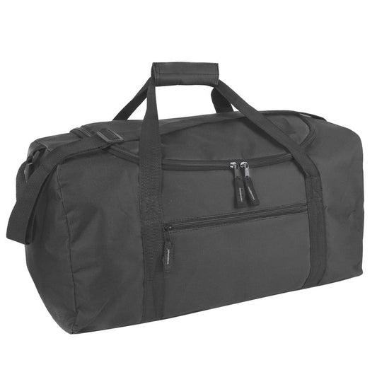 20 Inch, 40 Liter Duffel Bag for Men, Women Travel Weekender Overnight Carry-on Shoulder Duffel Tote Bag (Black)