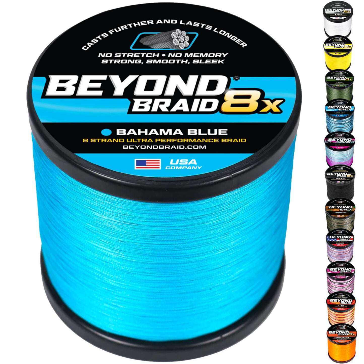 Beyond Braid Bahama Blue 500 Yards 40LB