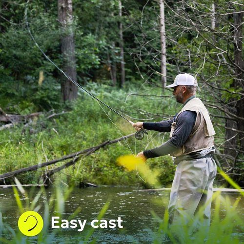 SF WF5F 100FT Fly Fishing Line Weight Forward Floating Fly Line for Fly Fishing Double Welded Loops Moss Green