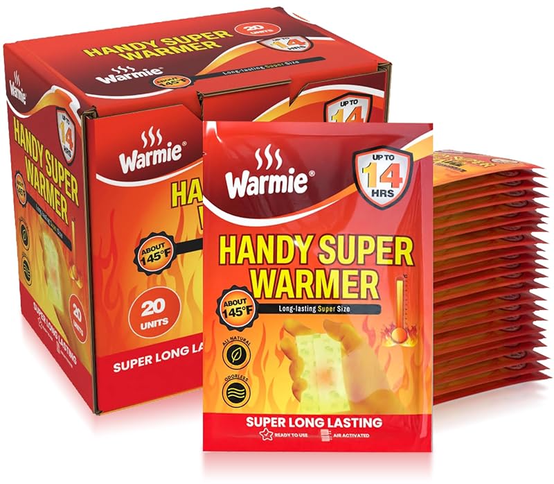 Hand & Body Warmer Pouch - Air Activated, Odorless, 20 Pack