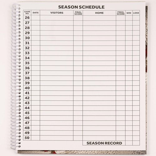 Elite Clipboards Baseball Scorebook - 50 Games Score Book Side by Side Score Keeping Book for Stats | Baseball Stat Tracking Book - High School, Middle School, Little League for Scorekeepers