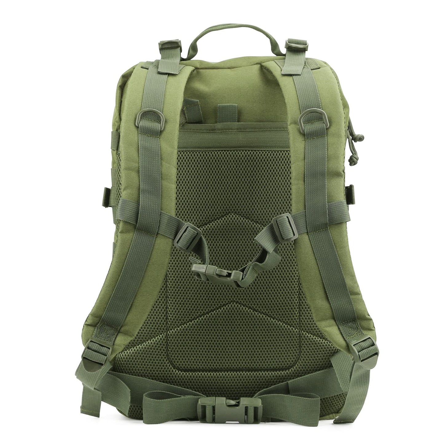 REEBOW GEAR Military Tactical Backpack for Men Large Army 3 Day Assault Pack Molle Hiking Daypack Bag (Green)